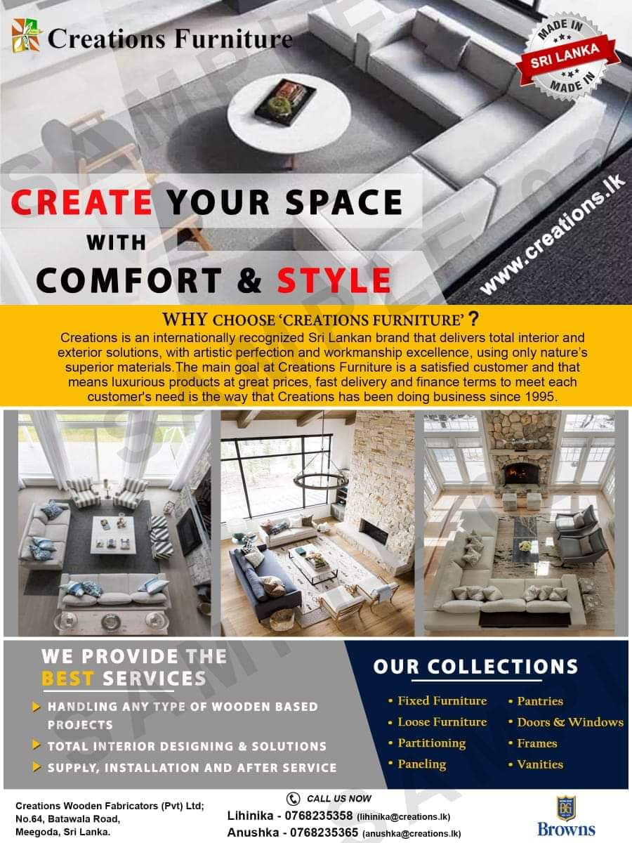 Create your space with Comfort & Style